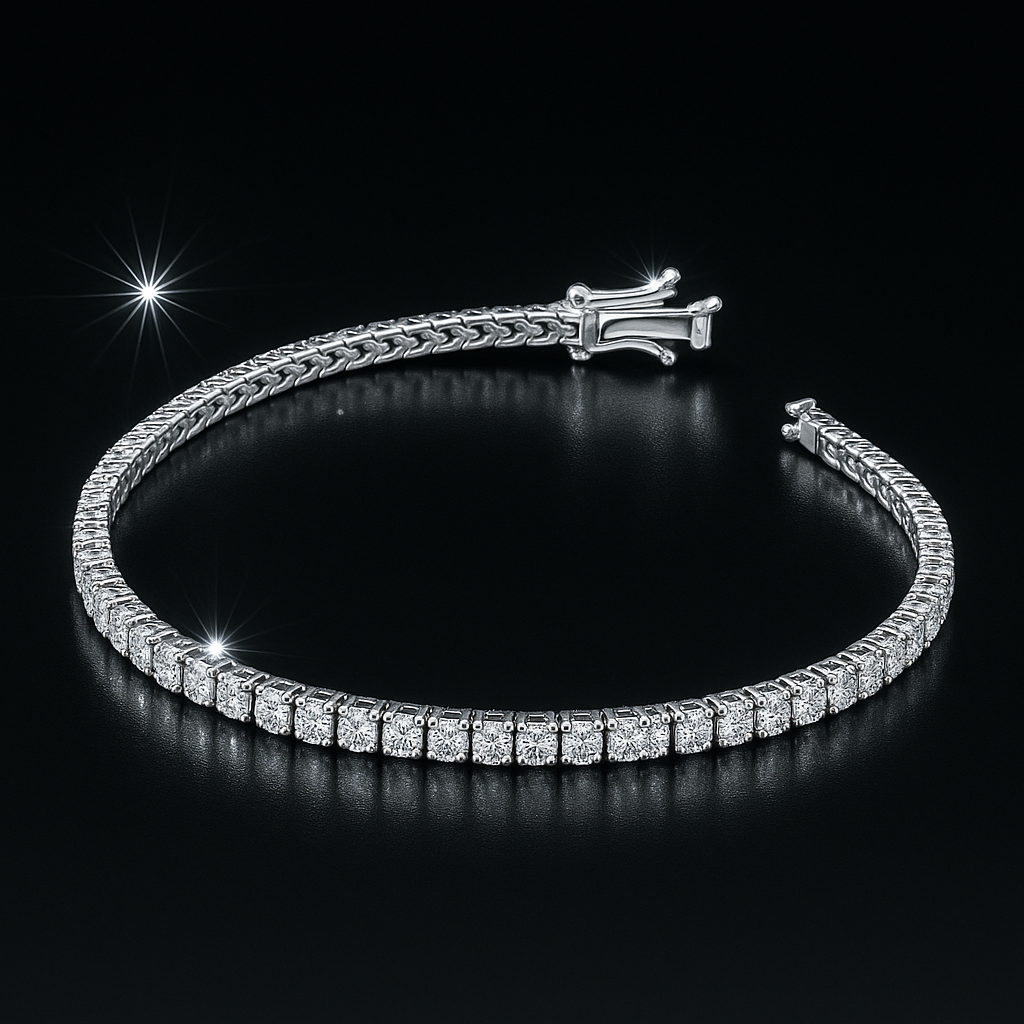 Bracciale tennis in argento 925