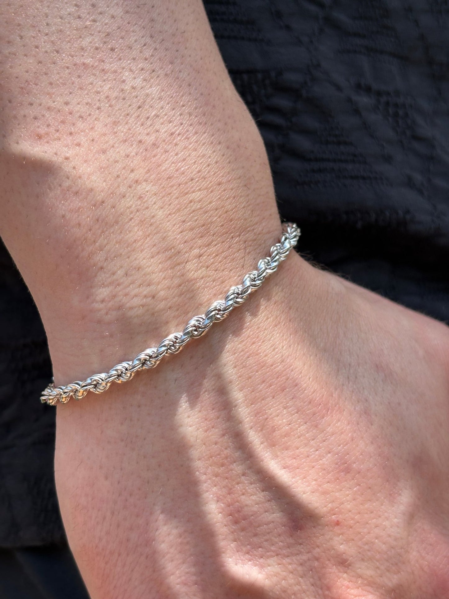 Bracciale Rope in argento 926 in argento 925 con zirconi - Larù Gioielli (per Bracciali) Bracciale Rope in argento 926 in argento 925 elegante - Larù Gioielli (per Collane) Bracciale Rope in argento 926 in argento 925 luminosi - s
