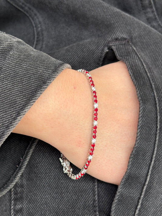 Bracciale tennis Red Passion