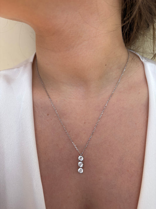 Collana Trilogy in argento 925