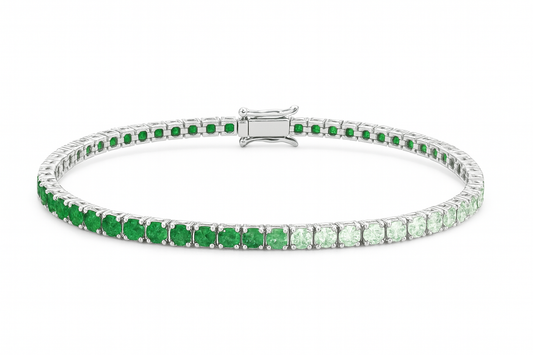 Bracciale tennis Green Aura