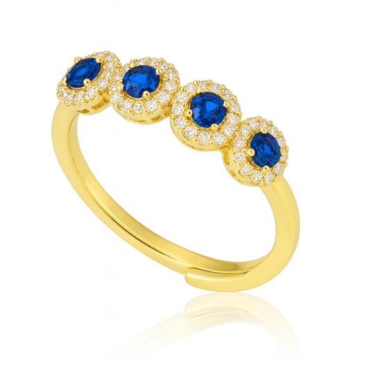 Anello Gold Scarlet (blue)