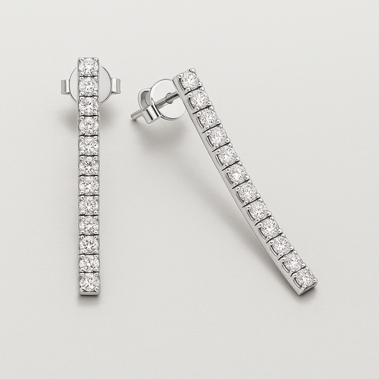 Orecchini Tennis in Argento 925 – “Eternal Shine”