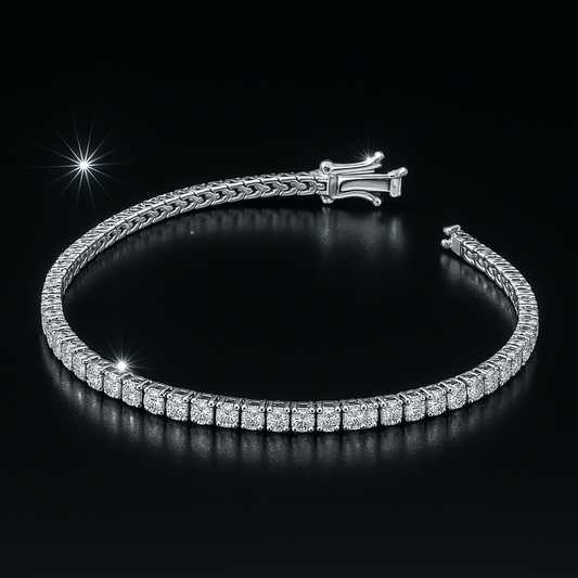 Bracciale tennis in argento 925