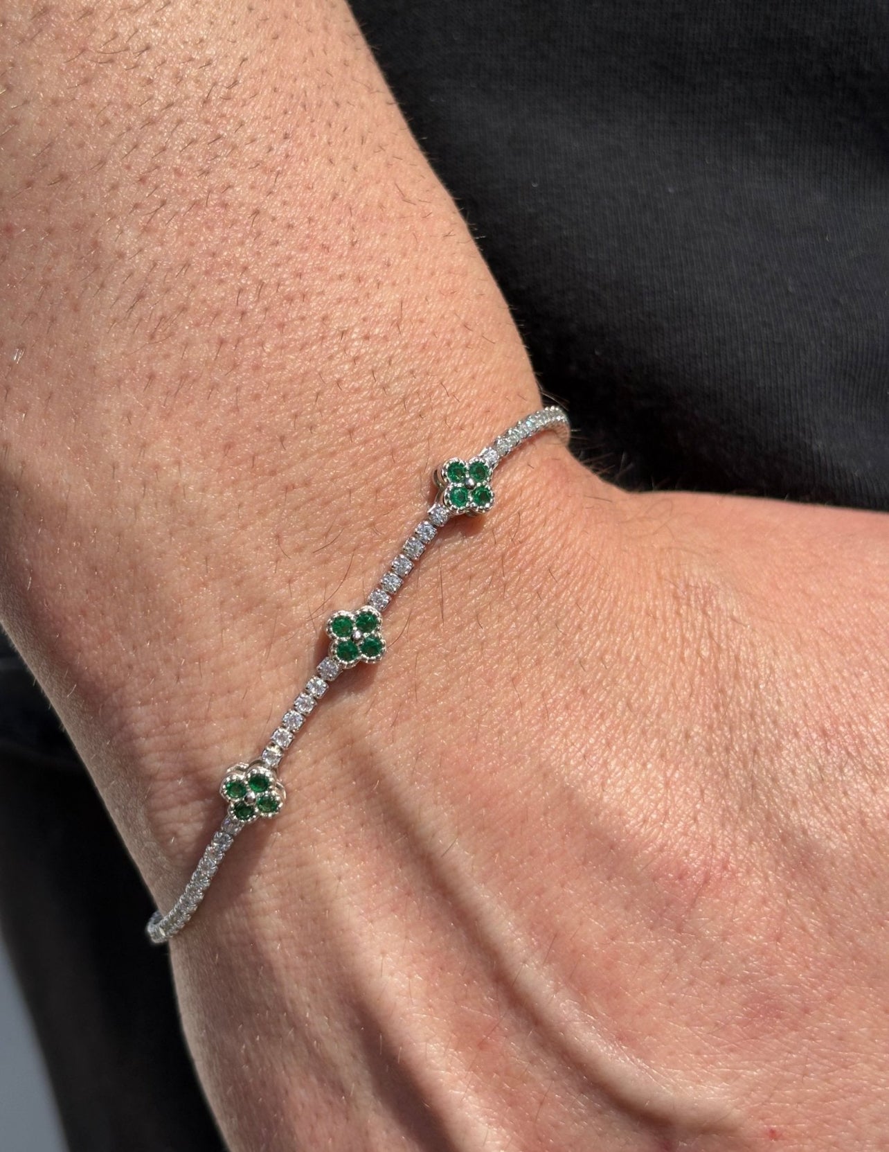 Bracciale tennis in argento 925