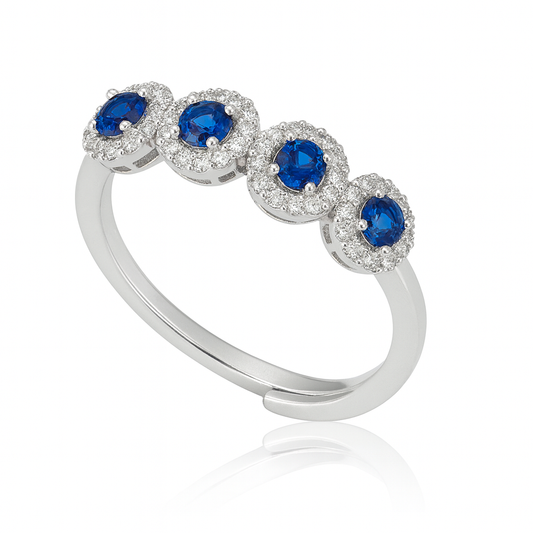 Anello Silver Scarlet(blue)