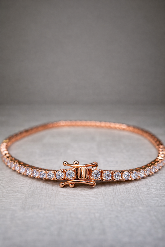 Bracciale tennis argento 925 Rose Glow