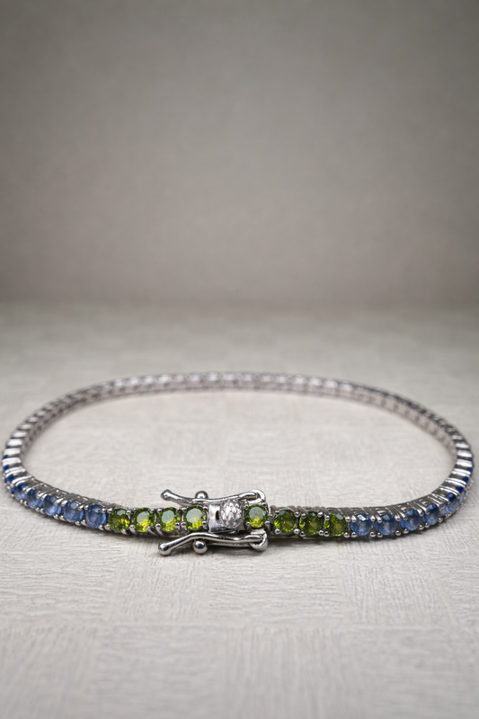 Bracciale tennis argento 925 Aurora Gradient