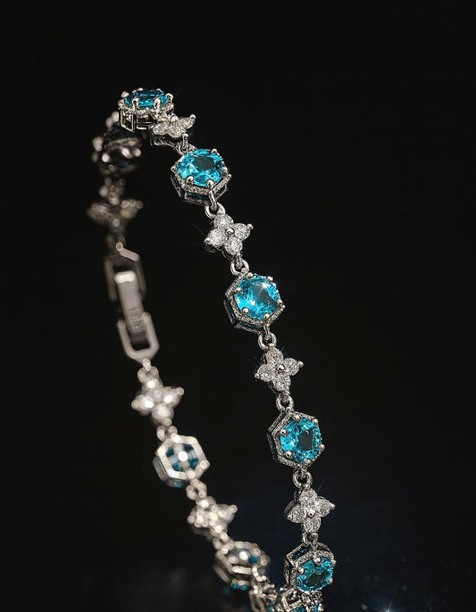 Bracciale acquamarina unisex in argento 925 con zirconi - Larù Gioielli (per Bracciali) Bracciale acquamarina unisex in argento 925 elegante - Larù Gioielli (per Collane) Bracciale acquamarina unisex in argento 925 luminosi - s