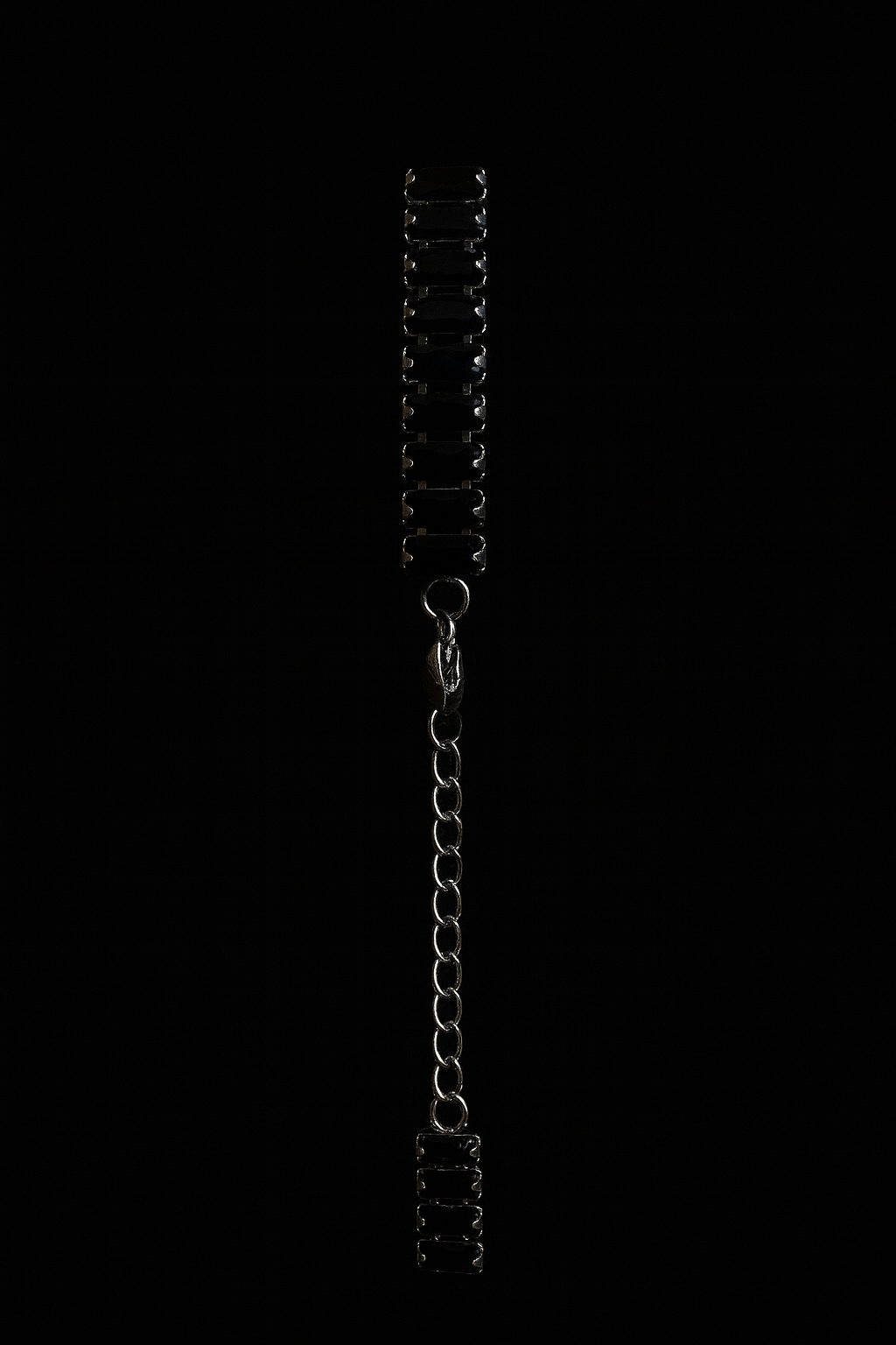 Bracciale in Acciaio con Pietre Nere Rettangolari in argento 925 con zirconi - Larù Gioielli (per Bracciali) Bracciale in Acciaio con Pietre Nere Rettangolari in argento 925 elegante - Larù Gioielli (per Collane) Bracciale in Acciaio con Pietre Nere Rettangolari in argento 925 luminosi - s