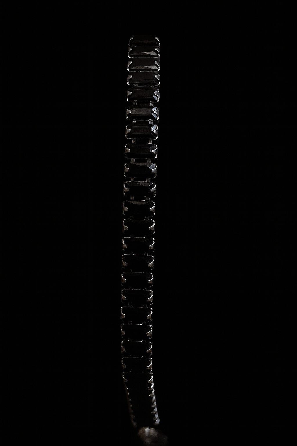 Bracciale in Acciaio con Pietre Nere Rettangolari in argento 925 con zirconi - Larù Gioielli (per Bracciali) Bracciale in Acciaio con Pietre Nere Rettangolari in argento 925 elegante - Larù Gioielli (per Collane) Bracciale in Acciaio con Pietre Nere Rettangolari in argento 925 luminosi - s