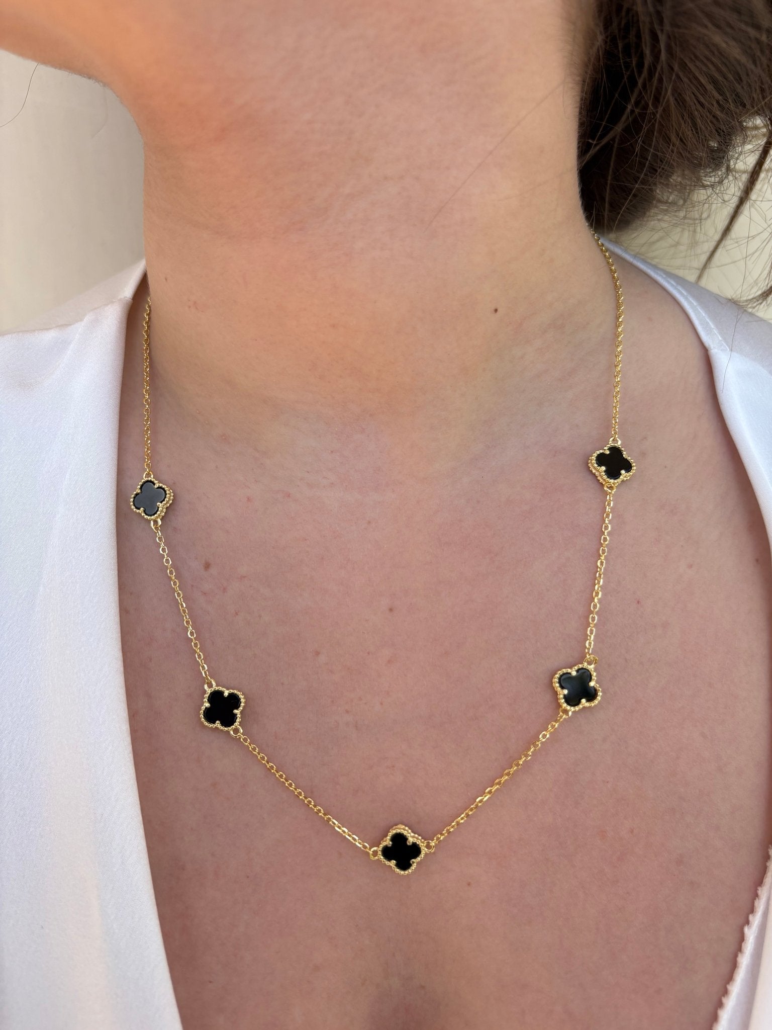 Collana Van Cleef in argento 925 in argento 925 con zirconi - Larù Gioielli (per Bracciali) Collana Van Cleef in argento 925 in argento 925 elegante - Larù Gioielli (per Collane) Collana Van Cleef in argento 925 in argento 925 luminosi - s