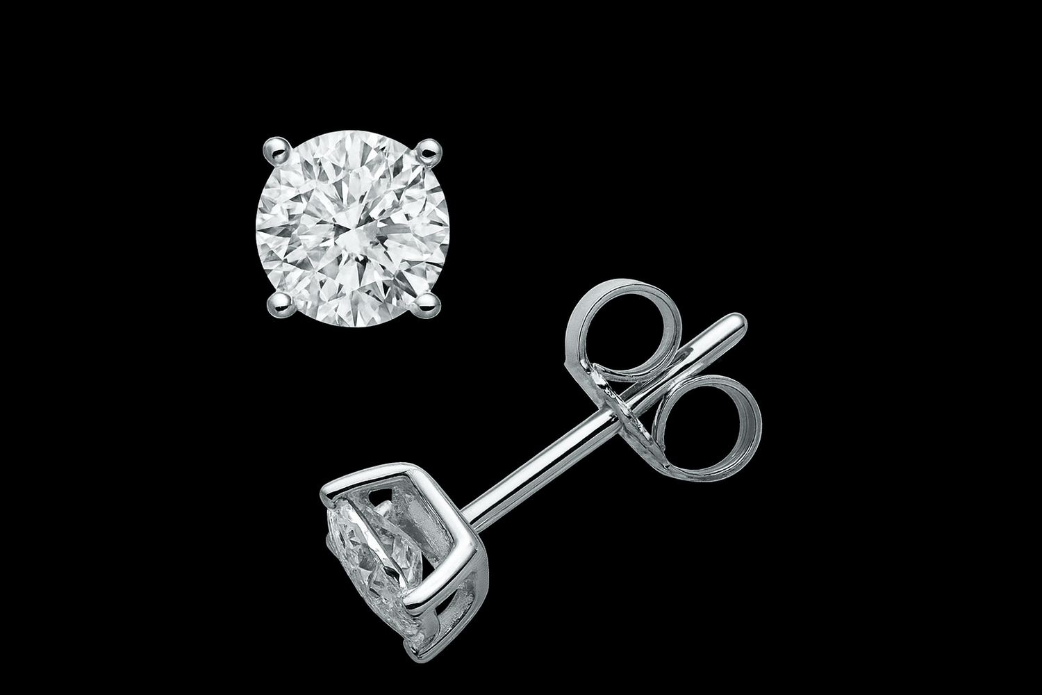 Coppia di orecchini punto luce in argento 925 con zirconi - Larù Gioielli (per Bracciali) Coppia di orecchini punto luce in argento 925 elegante - Larù Gioielli (per Collane) Coppia di orecchini punto luce in argento 925 luminosi - s