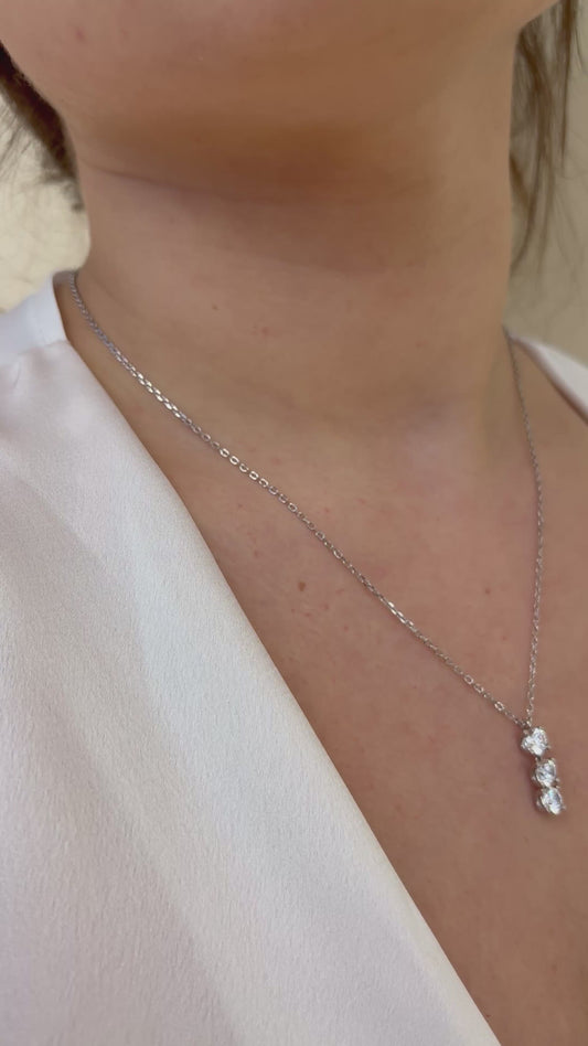 Collana Trilogy in argento 925