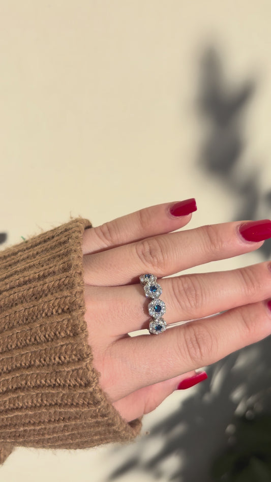 Anello Silver Scarlet(blue)