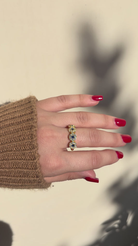 Anello Gold Scarlet (blue)